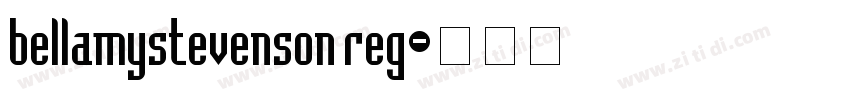 bellamystevenson reg字体转换